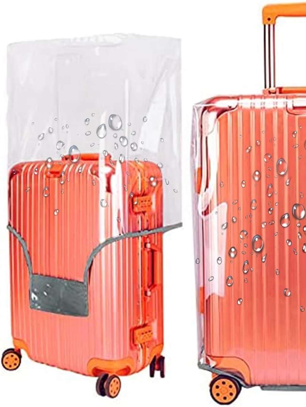 GigabitBest 20" Carry On Luggage Cover 0.3mm Thickness PVC